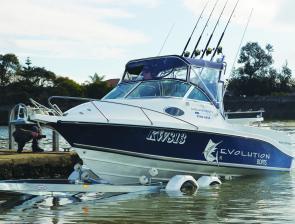 In designing the Evolution 550, Paul Junginger not only produced one of the best bay boats going, around but also a serious offshore trailer boat.